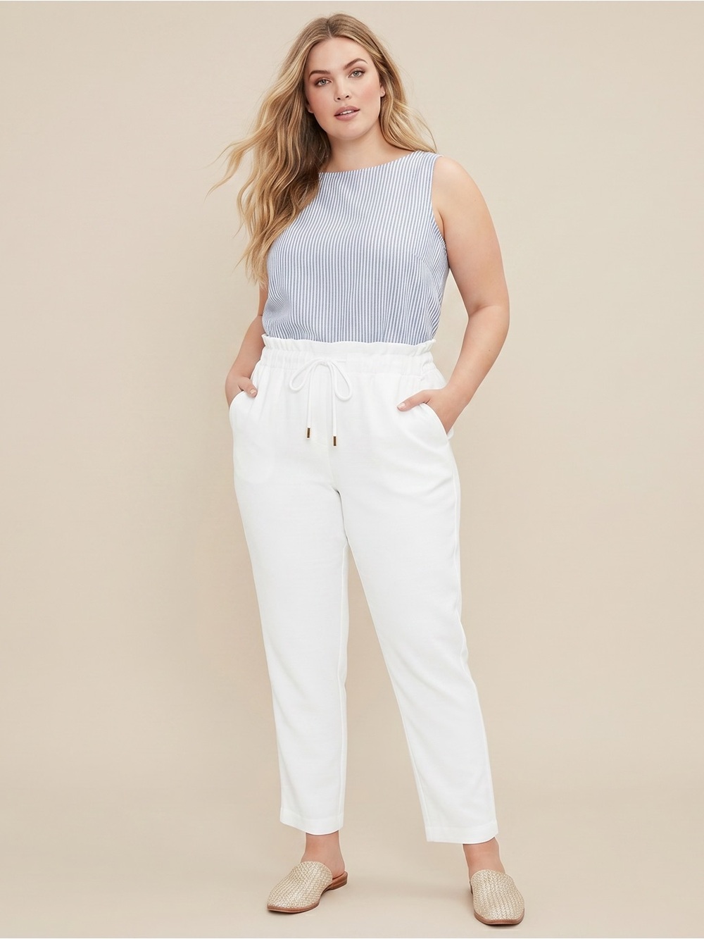 LOFT Lyocell Paperbag Pants